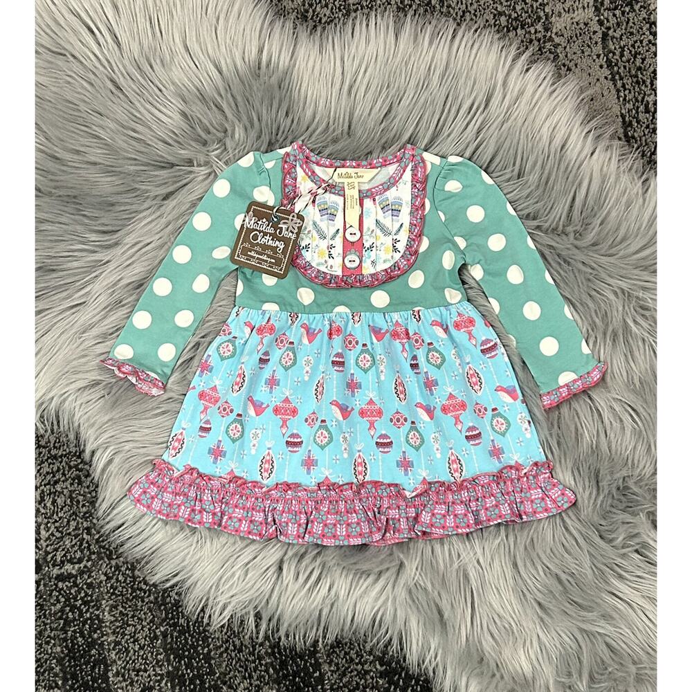 Matilda Jane‎ Stained Glass Ornament Dress 3/6month
